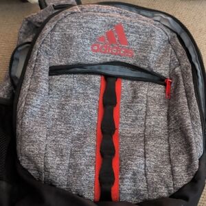 Adidas Black and Red Backpack